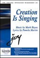 Creation Is Singing SATB choral sheet music cover